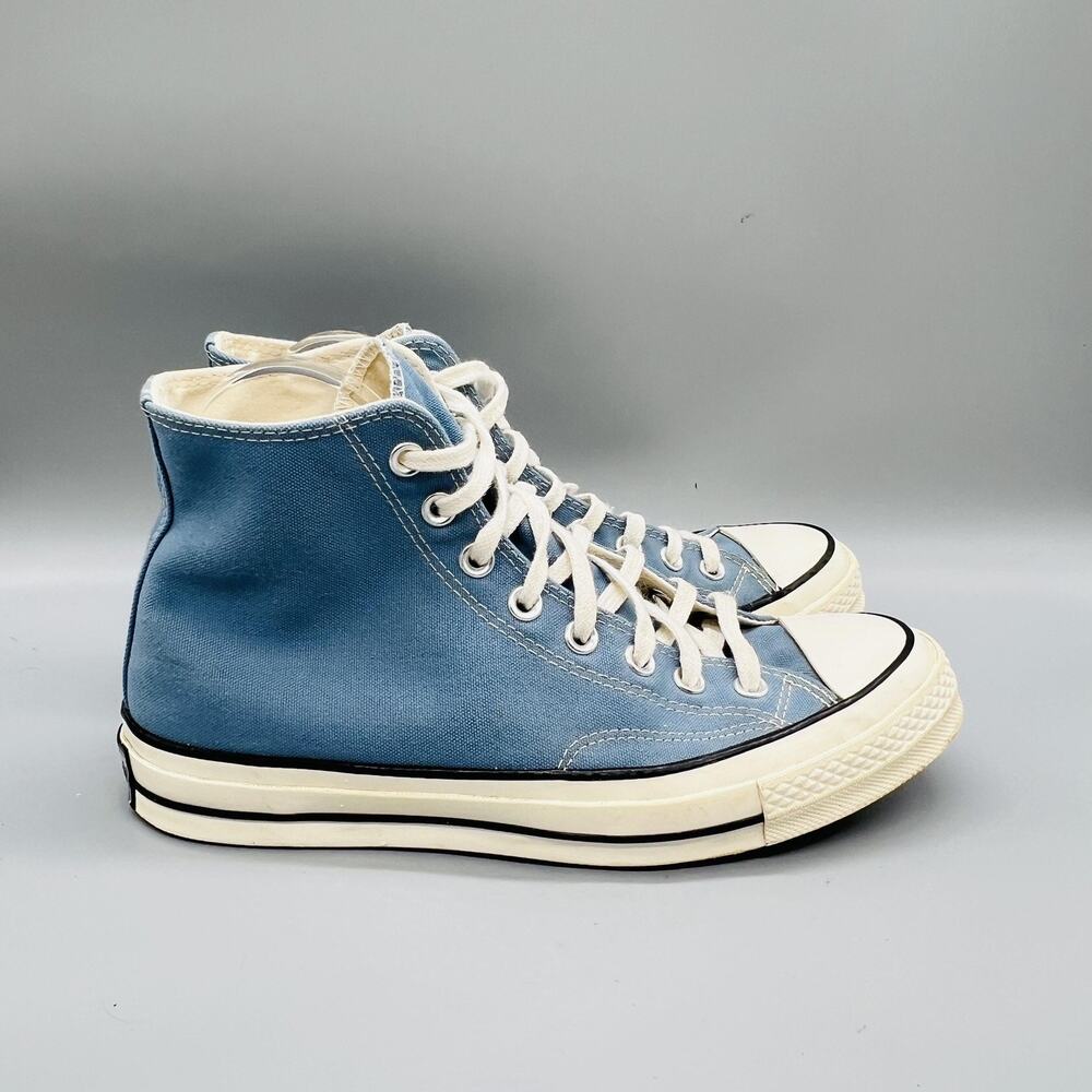 Converse Shoes Men 8 Blue Textile Chuck Taylor All Star 70 High Sneakers Comfort